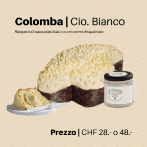 Colomba Pasquale Artigianale al Cioccolato Bianco