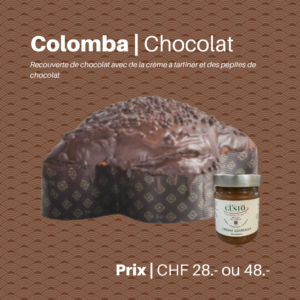 Colombe Pascale Artisanale au Chocolat