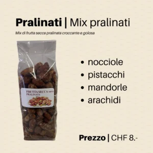 Frutta secca mista pralinata