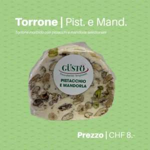 Torrone morbido pistacchio e mandorla