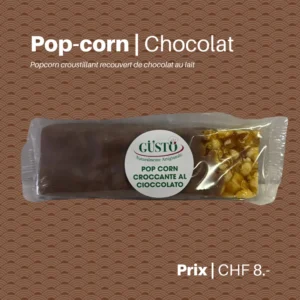 Pop-corn croquant au chocolat au lait