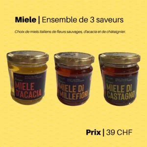 COFFRET Dégustation miel italien (3 pots)
