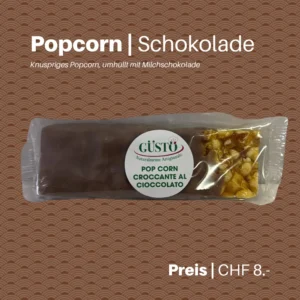 Knuspriges Popcorn mit Milchschokolade