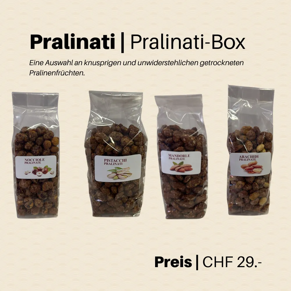 BOX Degustation pralinierte Nüsse