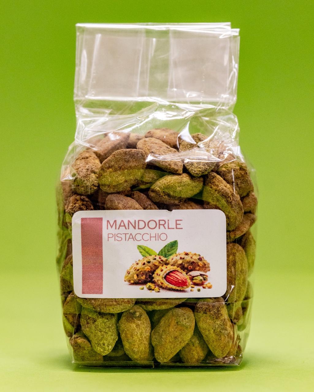 Mandorle pralinate al pistacchio